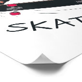 Skater Girl Skateboarding Poster (Hoek)