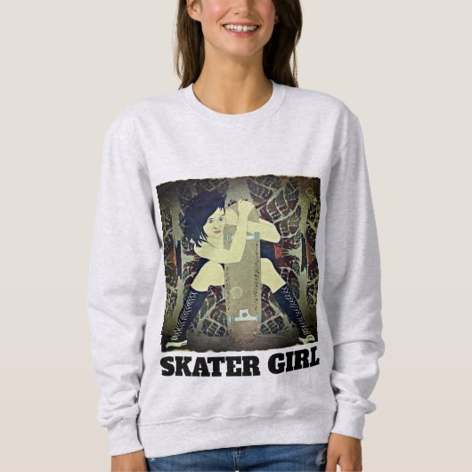SKATER GIRL SKATEBOARDING T-Shirts (Voorkant)