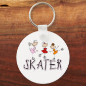 Skater Girl Sleutelhanger (Voorkant)