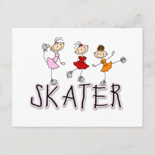 Skater Girl T-shirts en cadeautjes Briefkaart