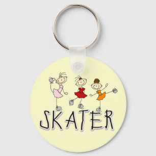 Skater Girl T-shirts en cadeautjes Sleutelhanger