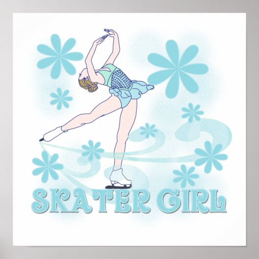 Skater Girl Tshirts en Gifts Poster (Voorkant)