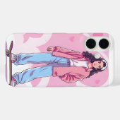 Skater Girl Vibes – Pastelkleurige esthetische col Case-Mate iPhone Case (Achterkant (horizontaal))