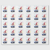 Skater Gnome met cadeaupapier (Vlak)