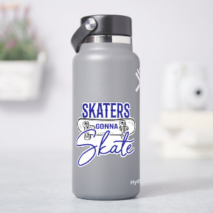 Skater Gonna Skateboard 4-inch Kiss Cut Vinyl Stic Sticker