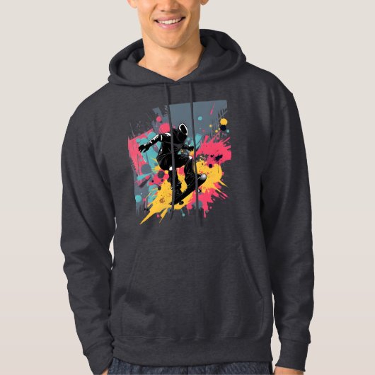 Skater Graffiti Splash Hoodie (Voorkant)