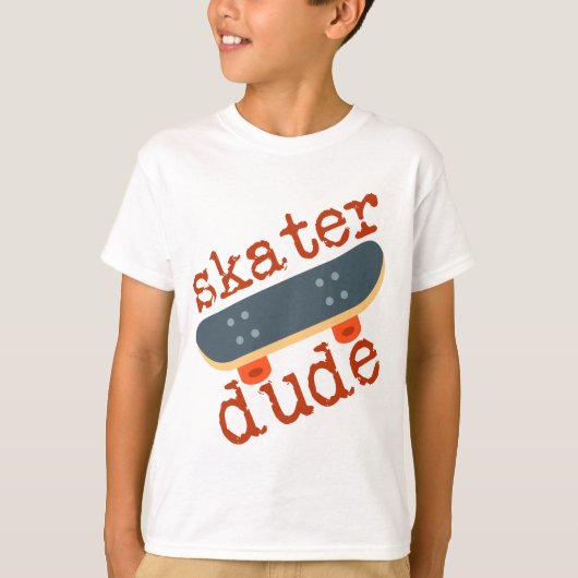 Skater guy/Cute Kinder Sport Skateboarding T-shirt (Voorkant)