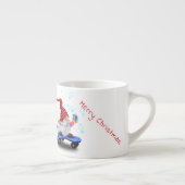 Skater Kerst Gnome met Gift Mok (Rechts)