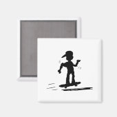 Skater Kind door Cussdum Design Magneet (Voorkant / Achterkant)