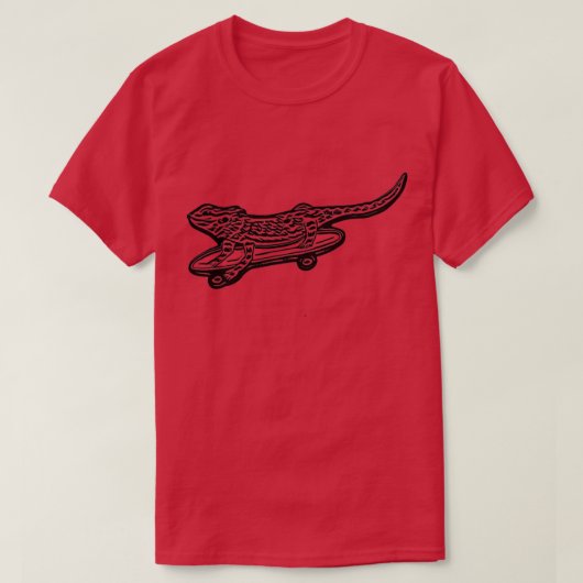 Skater Lizard T-shirt (Design voorkant)