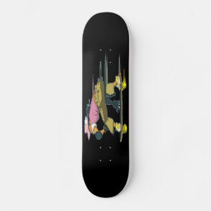 Skater meisje in beweging skateboard