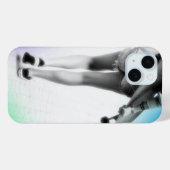 Skater Meisje iPhone 15 Hoesje (Achterkant (horizontaal))