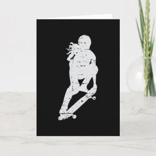 Skater Meisje Skateboard SK8 Schaatsen Schaats Gif Kaart