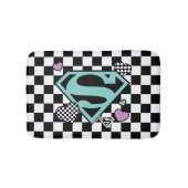 Skater Meisje Supergirl Harten S-Shield Badmat (Voorkant)