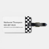 Skater Meisje Supergirl Harten S-Shield Bagagelabel (Achterkant horizontaal)