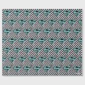 Skater Meisje Supergirl Harten S-Shield Cadeaupapier (Vlak)