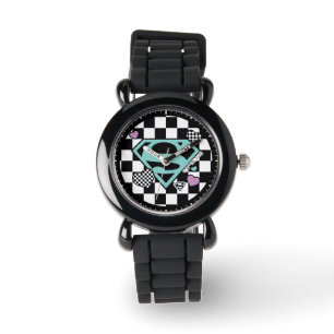 Skater Meisje Supergirl Harten S-Shield Horloge