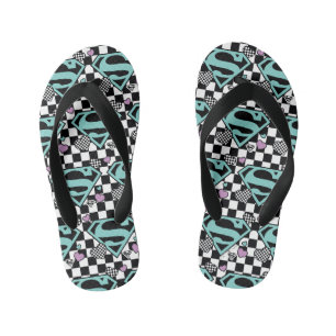 Skater Meisje Supergirl Harten S-Shield Kinder Teenslippers