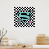 Skater Meisje Supergirl Harten S-Shield Poster (Keuken)