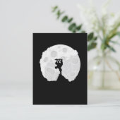 Skater Moon Briefkaart (Staand voorkant)