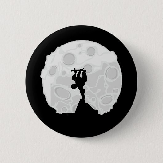 Skater Moon Ronde Button 5,7 Cm (Voorkant)