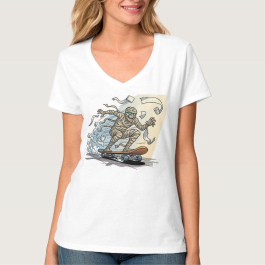 Skater Mummy Mayhem T-shirt (Voorkant)