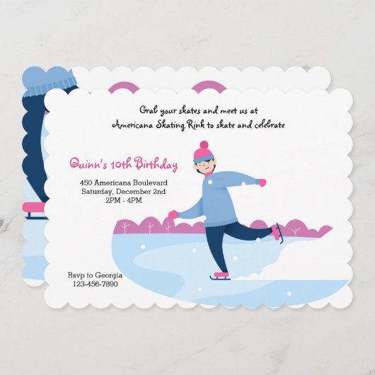 Skater op uitnodiging van Ice (Voorkant / Achterkant)