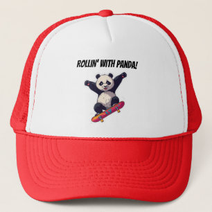 Skater Panda Cap – Cartoon Kinderhoed Trucker Pet
