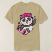 Skater Panda Face T-shirt (Design voorkant)