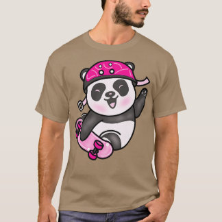 Skater Panda Face T-shirt