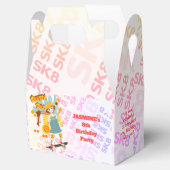 Skater Park Leuk Meisje Verjaardagsfeest Bedankdoosjes (Geopend)