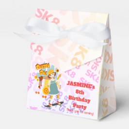 Skater Park Leuk Meisje Verjaardagsfeest Bedankdoosjes