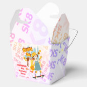 Skater Park Leuk Meisje Verjaardagsfeest Bedankdoosjes (Geopend)