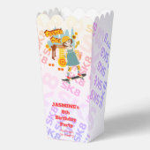 Skater Park Leuk Meisje Verjaardagsfeest Bedankdoosjes (Achterkant)