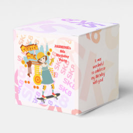 Skater Park Leuk Meisje Verjaardagsfeest Bedankdoosjes