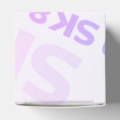 Skater Park Leuk Meisje Verjaardagsfeest Bedankdoosjes (Bovenkant)