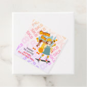 Skater Park Leuk Meisje Verjaardagsfeest Bedankjes Labels (In situ)