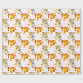 Skater Park Leuk Meisje Verjaardagsfeest Cadeaupapier (Vlak)