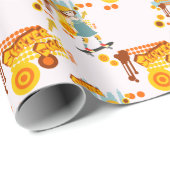 Skater Park Leuk Meisje Verjaardagsfeest Cadeaupapier (Rol Hoek)