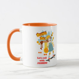 Skater Park Leuk Meisje Verjaardagsfeest Mok