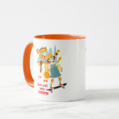 Skater Park Leuk Meisje Verjaardagsfeest Mok (Voorkant links)