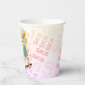 Skater Park Leuk Meisje Verjaardagsfeest Papieren Bekers (Links)