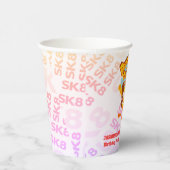 Skater Park Leuk Meisje Verjaardagsfeest Papieren Bekers (Rechts)