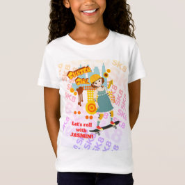 Skater Park Leuk Meisje Verjaardagsfeest T-shirt