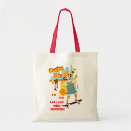 Skater Park Leuk Meisje Verjaardagsfeest Tote Bag