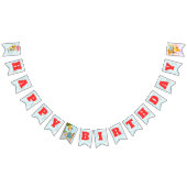 Skater Park Leuk Meisje Verjaardagsfeest Vlaggetjes (Alle)