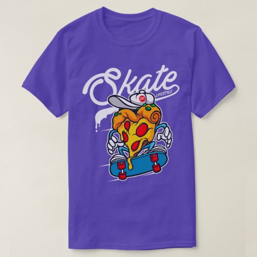 skater Pizza Long T-shirt (Design voorkant)