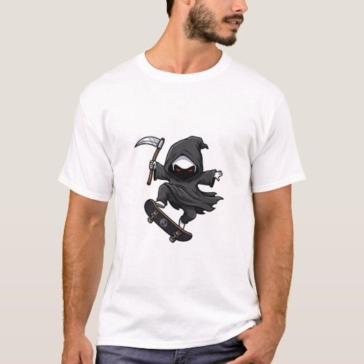 Skater Reaper T-shirt (Voorkant)