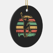 Skater Retro Keramisch Ornament (Rechts)