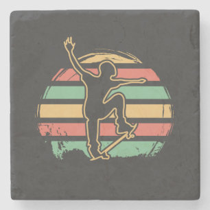 Skater Retro Stenen Onderzetter